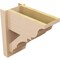 Ekena Millwork 8-in W x 16-in D x 16-in H Balboa Trad Rough Cedar Woodgrain TimberThane Outlooker, Primed Tan OUTUR080X16X16BOA04RCPR - alternate 4